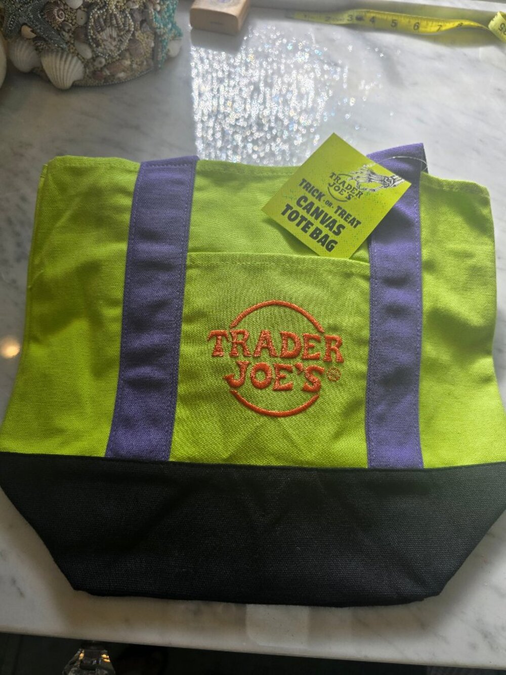 NWT Trader Joes Halloween Canvas Mini Tote